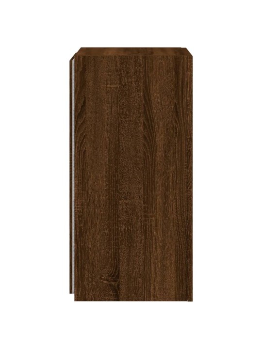 Tv plaukti ar led lampiņām, 30,5x35x70 cm, brūna ozola