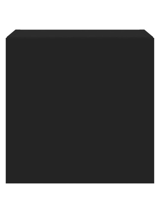 Tv galdiņš ar led lampiņām, melni, 40,5x35x40 cm