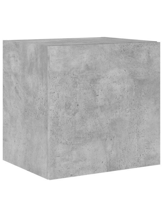 Tv galdiņi ar led lampiņām, 2 gab., betona pelēki, 40,5x35x40cm