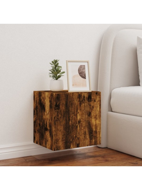 Tv plaukti ar led lampiņām, 40,5x35x40 cm, ozolkoka krāsā