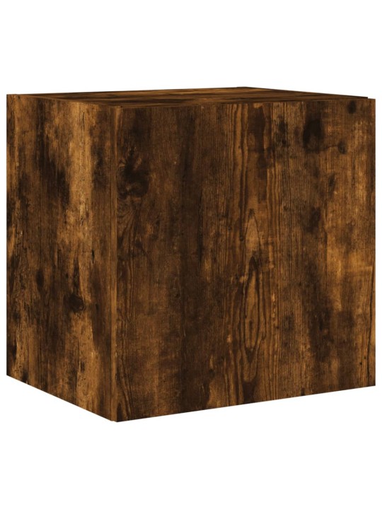 Tv plaukti ar led lampiņām, 2 gab., 40,5x35x40 cm, ozolkoka