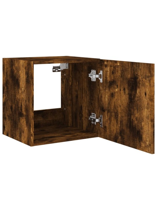 Tv plaukti ar led lampiņām, 2 gab., 40,5x35x40 cm, ozolkoka
