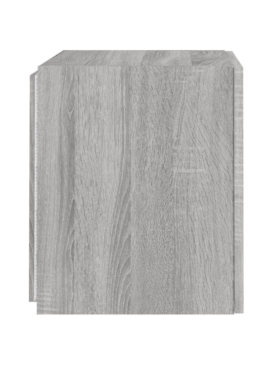 Tv skapītis ar led lampiņām, pelēka ozola krāsa, 40,5x35x40 cm