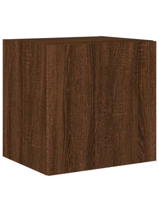 Tv plaukti ar led lampiņām, 40,5x35x40 cm, brūna ozola