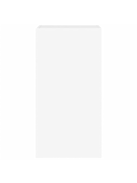 Tv galdiņš ar led lampiņām, balti, 40,5x35x80 cm