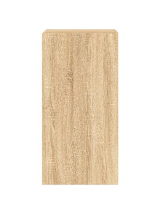Tv plaukti ar led lampiņām, 40,5x35x80 cm, koka krāsā