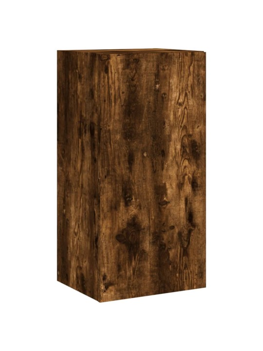 Tv plaukti ar led lampiņām, 40,5x35x80 cm, ozolkoka krāsā
