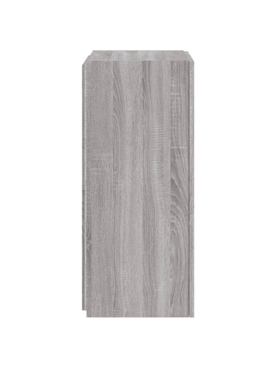 Tv skapītis ar led lampiņām, pelēka ozola krāsa, 40,5x35x80 cm