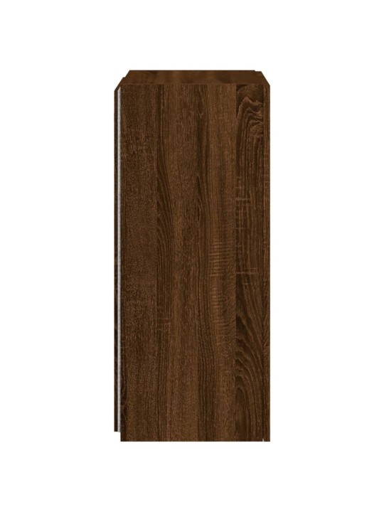 Tv plaukti ar led lampiņām, 40,5x35x80 cm, brūna ozola