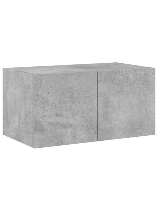 Tv galdiņi ar led lampiņām, betona pelēki, 60x35x31 cm