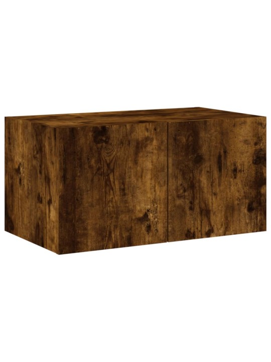 Tv plaukti ar led lampiņām, 60x35x31 cm, ozolkoka krāsā