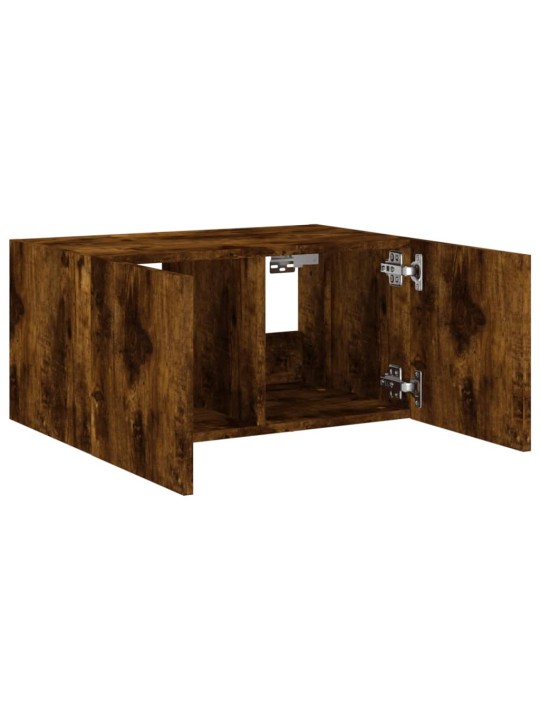 Tv plaukti ar led lampiņām, 60x35x31 cm, ozolkoka krāsā