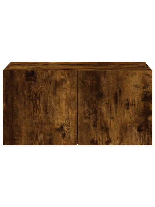 Tv plaukti ar led lampiņām, 60x35x31 cm, ozolkoka krāsā