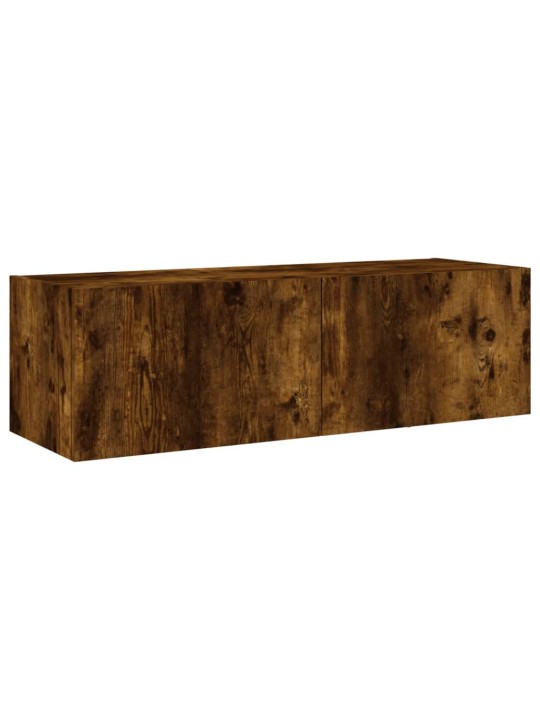Tv plaukti ar led lampiņām, 100x35x31 cm, ozolkoka krāsā