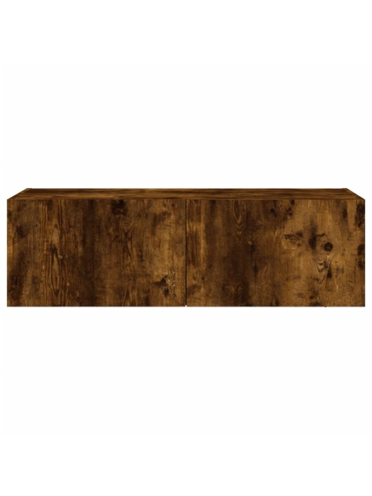 Tv plaukti ar led lampiņām, 100x35x31 cm, ozolkoka krāsā