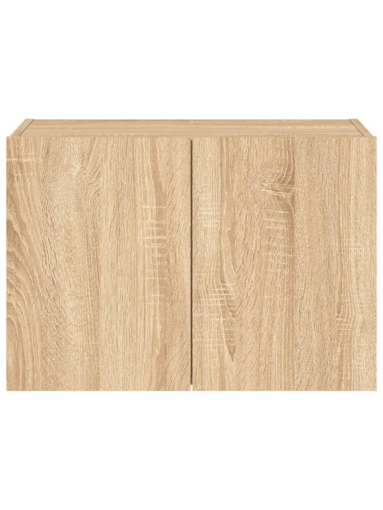 Tv plaukti ar led lampiņām, 60x35x41 cm, koka krāsā