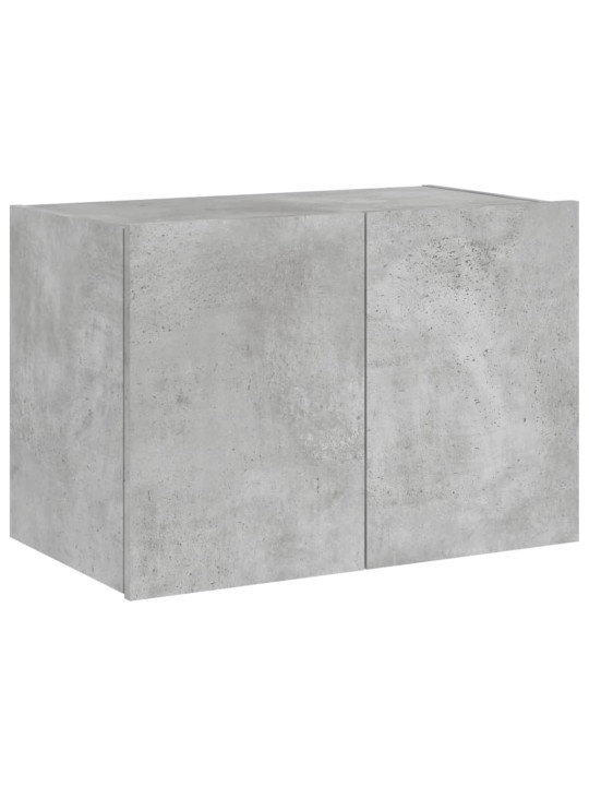 Tv galdiņi ar led lampiņām, betona pelēki, 60x35x41 cm
