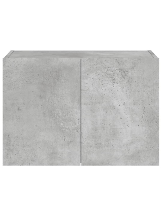 Tv galdiņi ar led lampiņām, betona pelēki, 60x35x41 cm