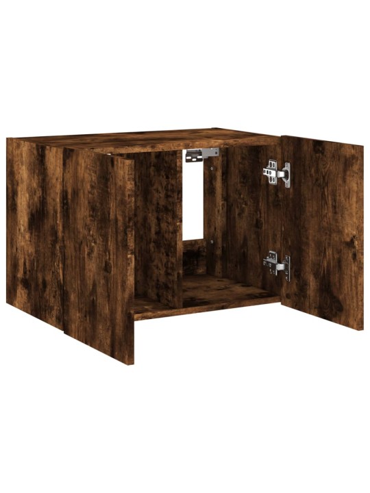 Tv plaukti ar led lampiņām, 60x35x41 cm, ozolkoka krāsā