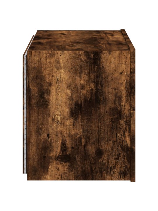 Tv plaukti ar led lampiņām, 60x35x41 cm, ozolkoka krāsā