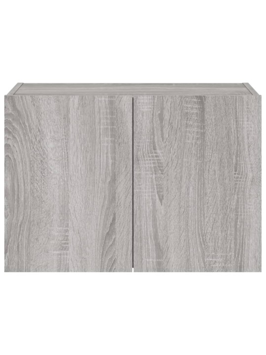 Tv skapītis ar led lampiņām, pelēka ozola krāsa, 60x35x41 cm
