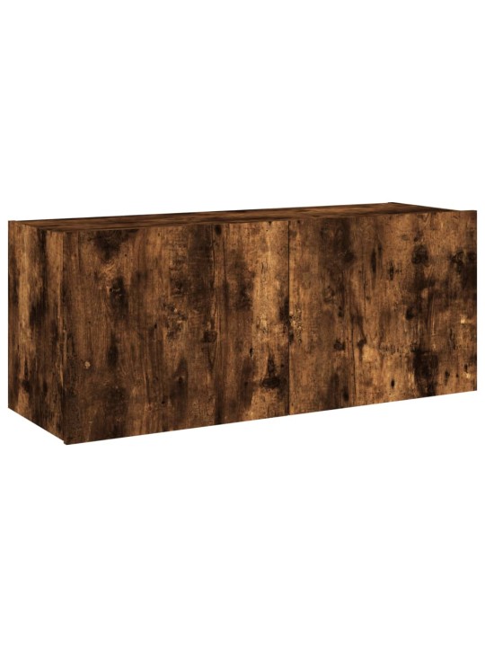 Tv plaukti ar led lampiņām, 100x35x41 cm, ozolkoka krāsā