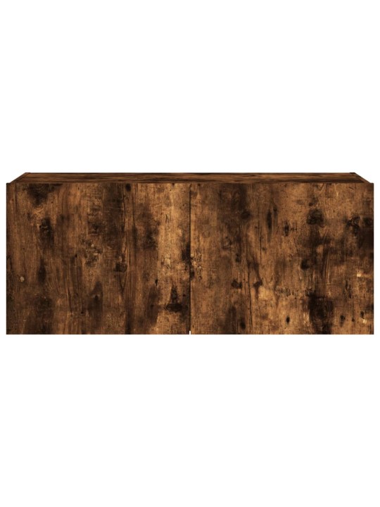 Tv plaukti ar led lampiņām, 100x35x41 cm, ozolkoka krāsā