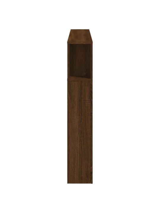 Gultas galvgalis ar led, ozola krāsa, 160x18,5x103,5 cm, koks