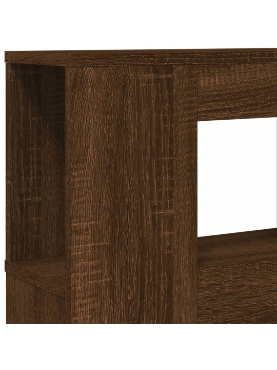 Gultas galvgalis ar led, ozola krāsa, 160x18,5x103,5 cm, koks