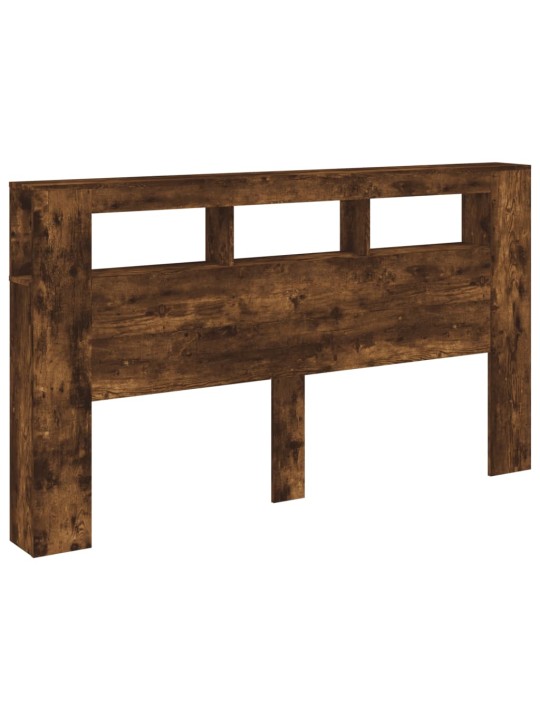 Gultas galvgalis ar led, ozola krāsa, 180x18,5x103,5 cm, koks
