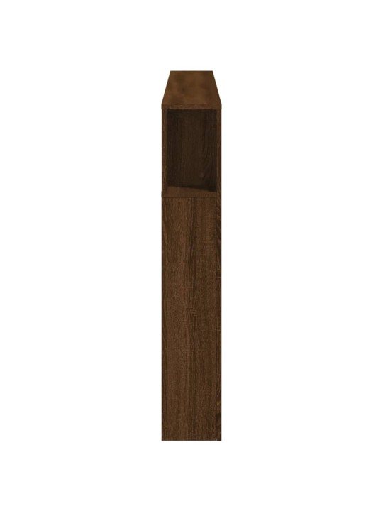 Gultas galvgalis ar led, ozola krāsa, 180x18,5x103,5 cm, koks