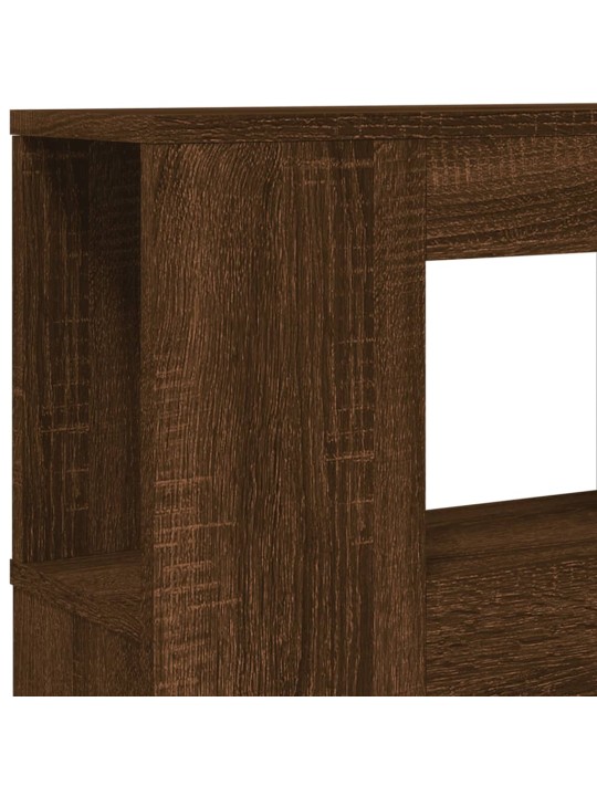 Gultas galvgalis ar led, ozola krāsa, 180x18,5x103,5 cm, koks