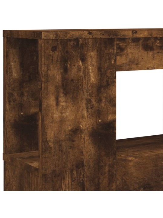 Gultas galvgalis ar led, ozola krāsa, 200x18,5x103,5 cm, koks