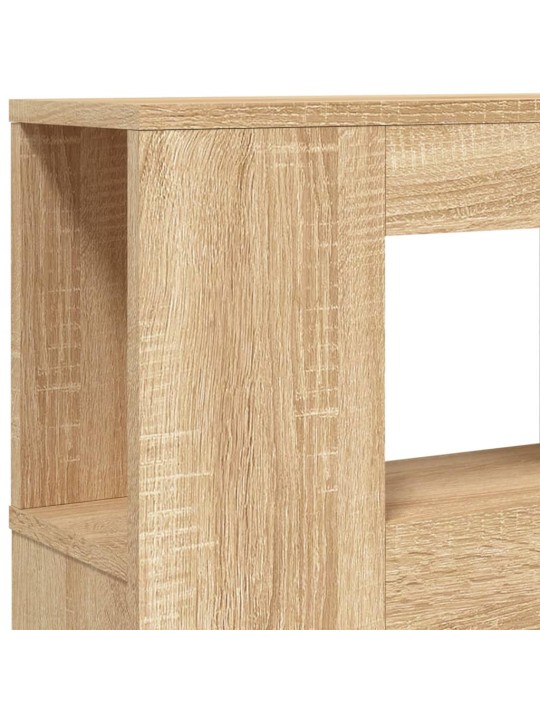 Gultas galvgalis ar led, ozola krāsa, 220x18,5x103,5 cm, koks