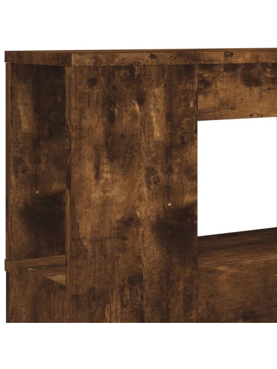 Gultas galvgalis ar led, ozola krāsa, 220x18,5x103,5 cm, koks