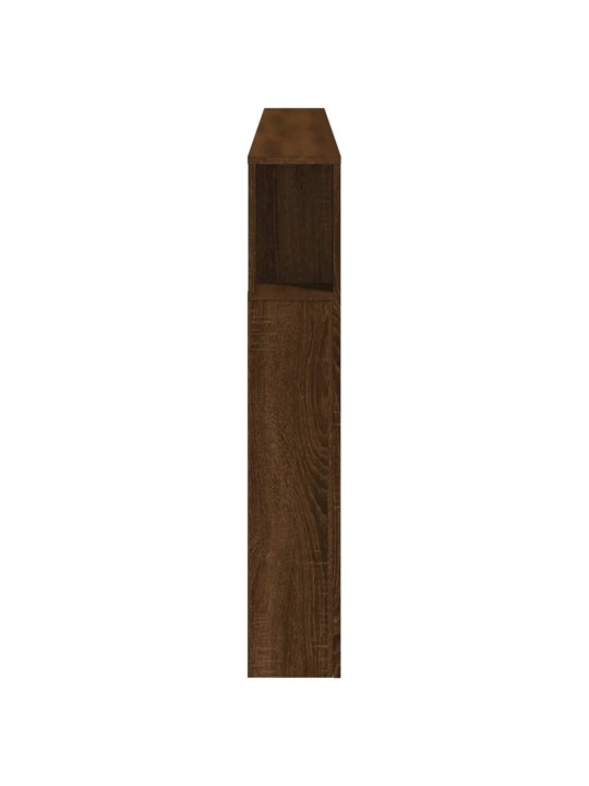 Gultas galvgalis ar LED, ozola krāsa, 220x18,5x103,5 cm, koks
