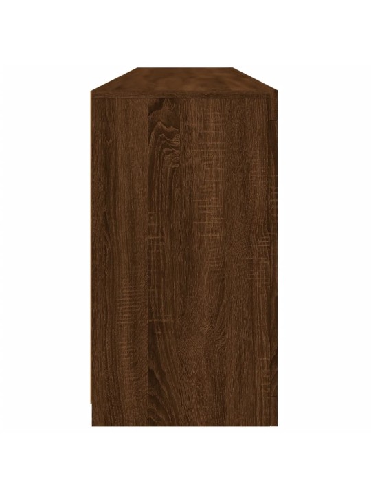 Kumode ar led lampiņām, ozolkoka krāsa, 162x37x67 cm