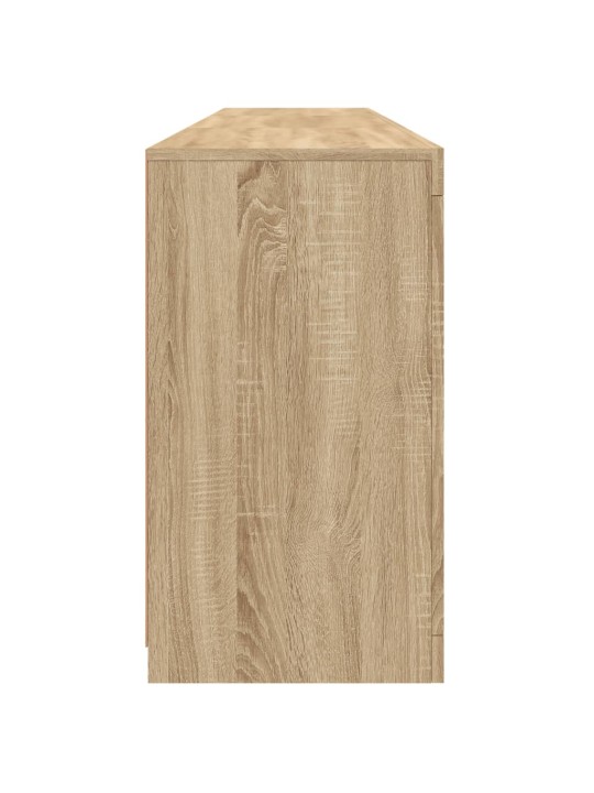 Kumode ar led lampiņām, ozolkoka krāsa, 181,5x37x67 cm
