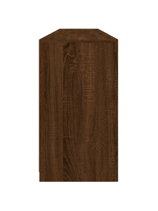 Kumode ar led lampiņām, brūna koka krāsa, 181,5x37x67 cm