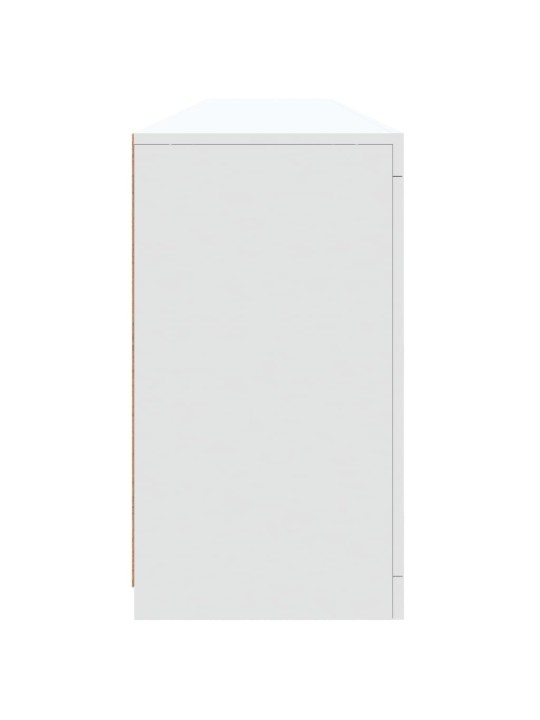 Kumode ar led lampiņām, balta, 202x37x67 cm