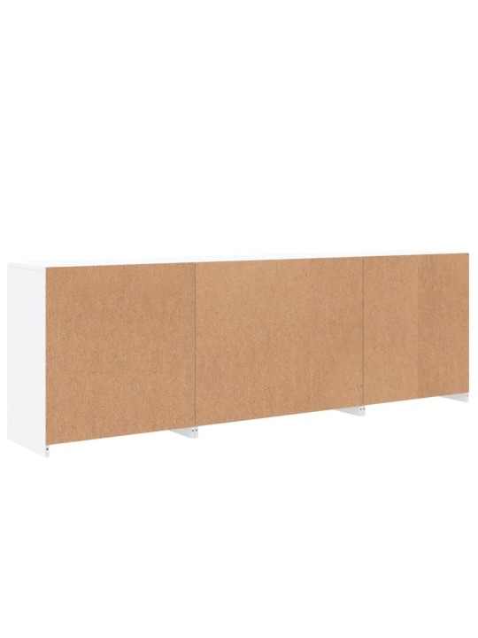 Kumode ar led lampiņām, balta, 202x37x67 cm