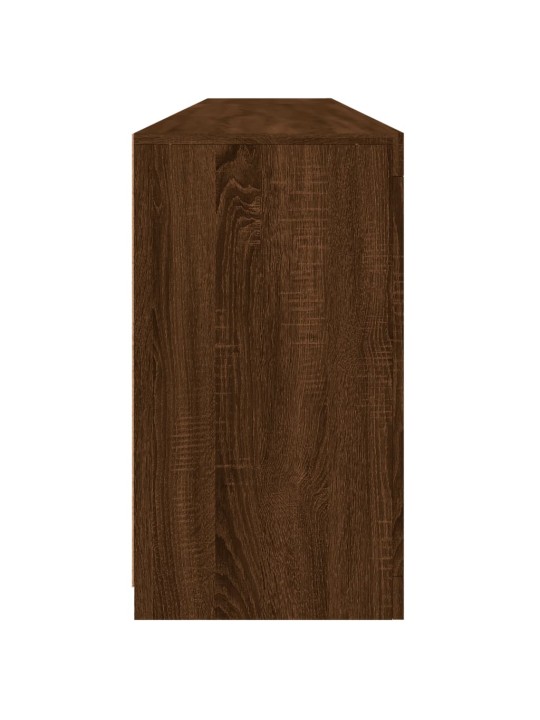 Kumode ar led lampiņām, brūna koka krāsa, 202x37x67 cm