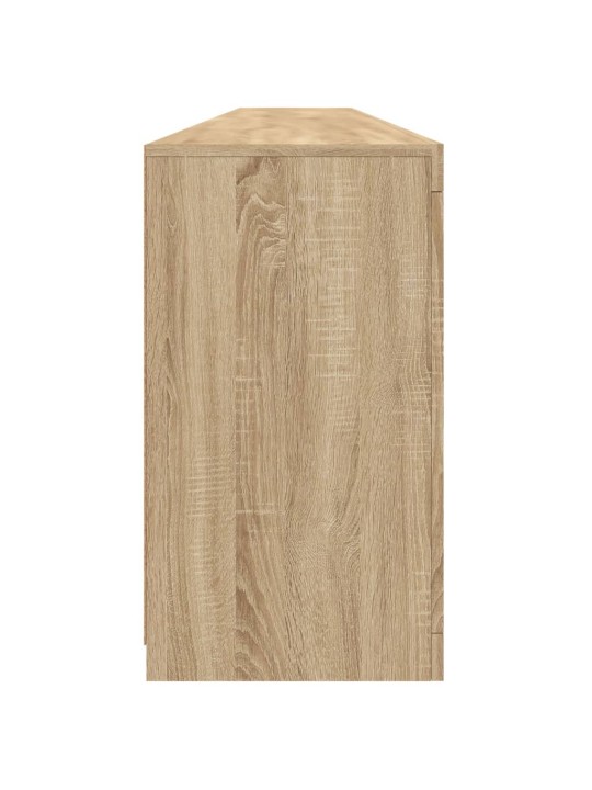 Kumode ar led lampiņām, ozolkoka krāsa, 283x37x67 cm