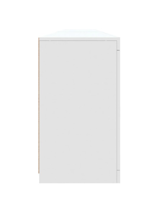 Kumode ar led lampiņām, balta, 283x37x67 cm