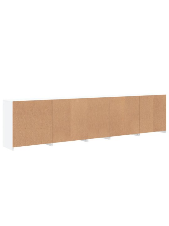 Kumode ar led lampiņām, balta, 283x37x67 cm