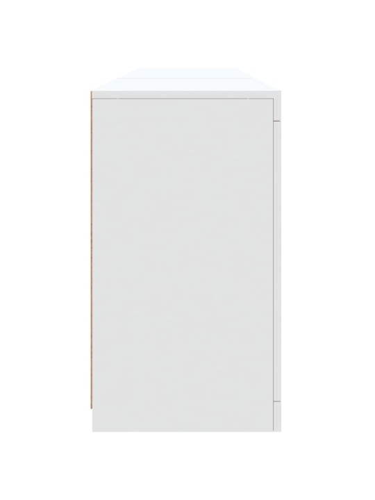 Kumode ar led lampiņām, 162x37x67 cm, balta