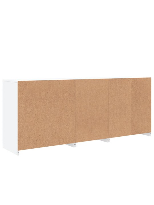 Kumode ar led lampiņām, 162x37x67 cm, balta