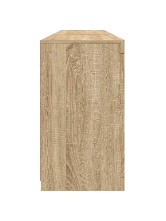 Kumode ar led lampiņām, ozolkoka krāsa, 162x37x67 cm