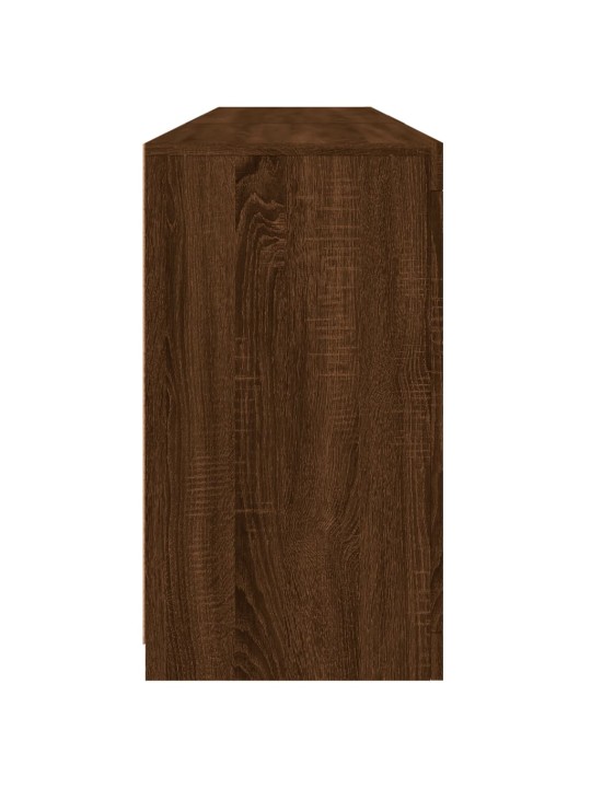 Kumode ar led lampiņām, ozolkoka krāsa, 162x37x67 cm