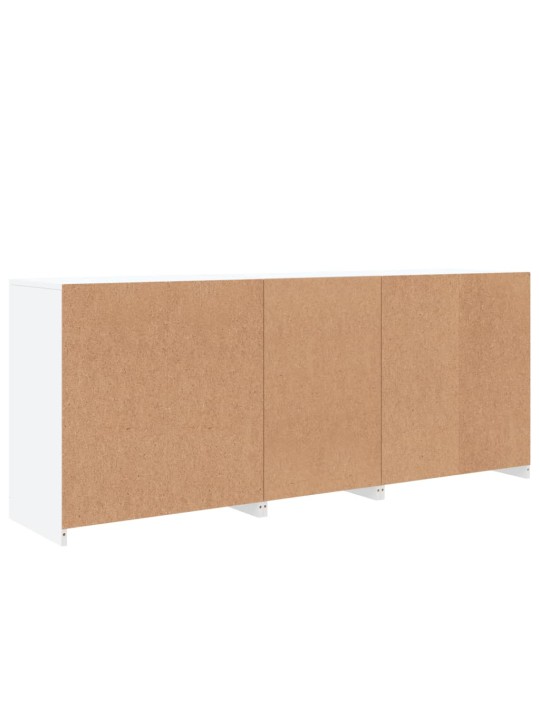 Kumode ar led lampiņām, balta, 181,5x37x67 cm